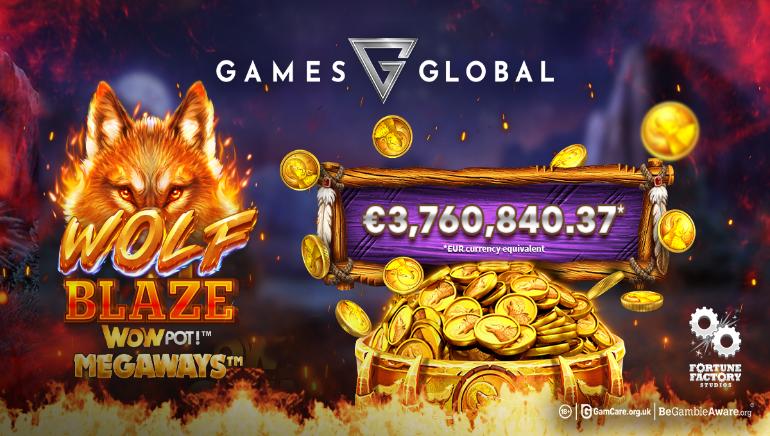 Wolf Blaze WowPot! Megaways™ Pays €3.7 Million at NineCasino
