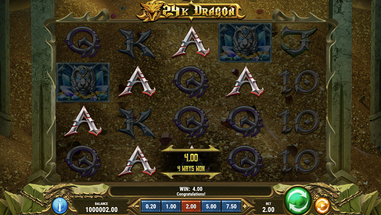 Play'n GO Releases New Epic Slot, 24K Dragon, with a Max Win of 24,000x the Stake
