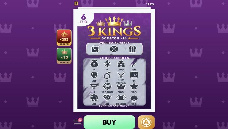 3 Kings Scratch Buy