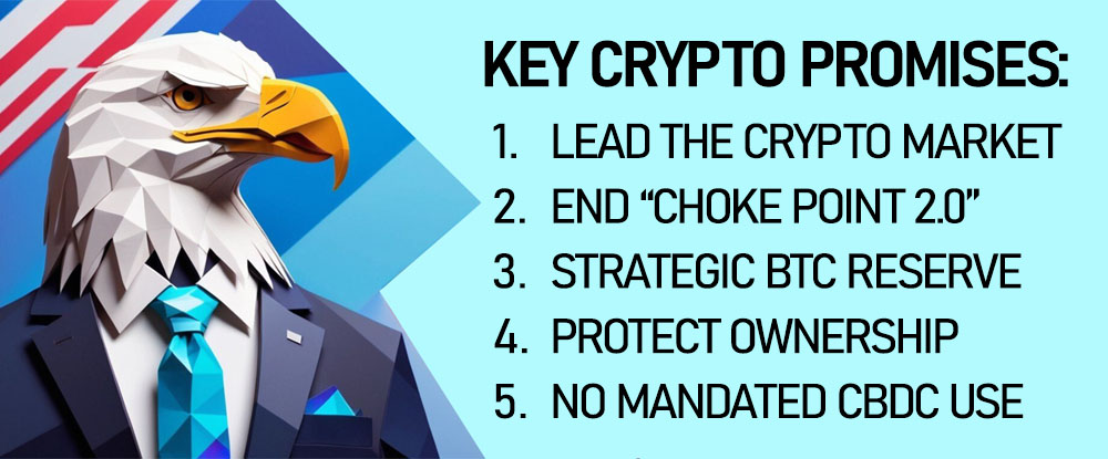 Vote winning Bitcoin promises.