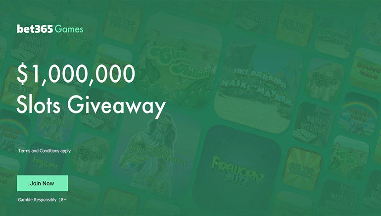 Bet365 Slots Giveaway Featuring $1,000,000 Worth of Prizes