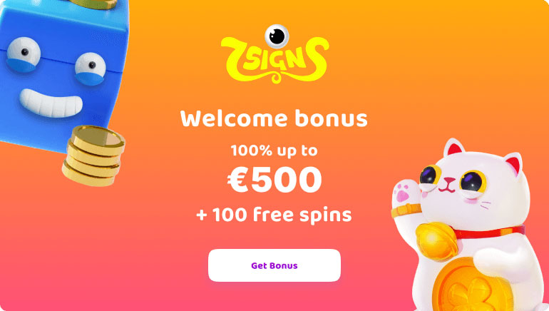 Start Your 7Signs Casino Adventure With a Bonus up to €500 & 100 Free Spins