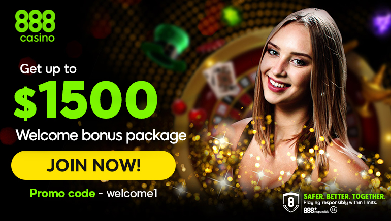 Experience Premium Treatment With 888 Casino $1,500 Welcome Package