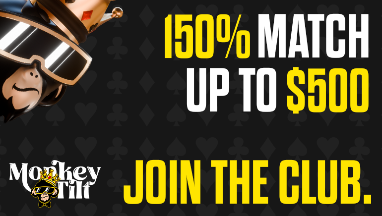 Monkey Tilt Casino Offers 150% Deposit Match Bonus + 25 Free Spins for New Players – Join the Fun!