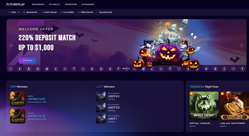 FuturePlay Halloween Bonuses & Promotions