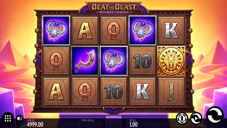 Beat the Beast: Mighty Sphinx Slot Game by Thunderkick