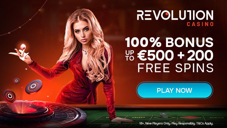 Revolution Casino's Delight: €/$500 Bonus + 200 Free Spins for Newcomers