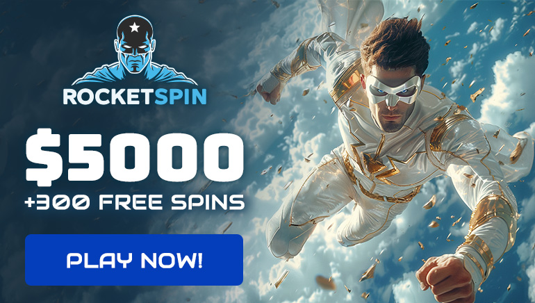 Discover RocketSpin Casino's Explosive Welcome Package: Up to $/€5000 + 300 Free Spins for New Players!