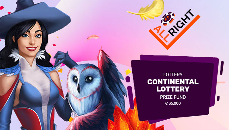 Win Your Share of €35,000 With Continental Lottery at All Right Casino