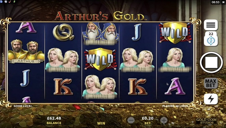 Microgaming Launches Debut Online Slot From Gold Coin Studios - Arthur's Gold