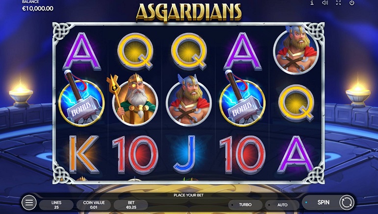 Playing Endorphina's New Asgardians Slot