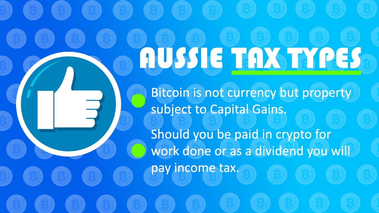 Australia Crypto Tax Types