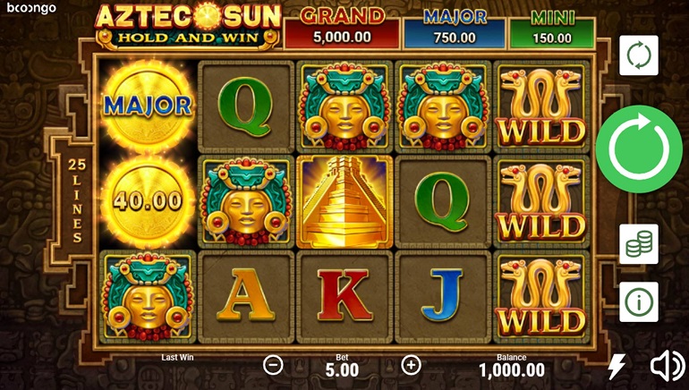 Montezuma Likes This: Aztec Sun Hold and Win by Booongo