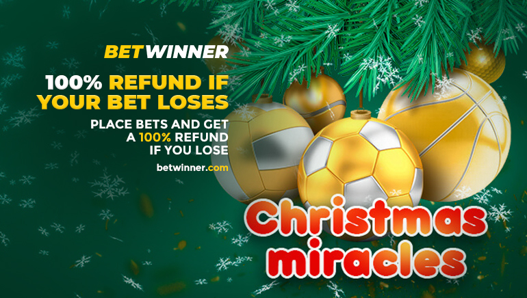 100% Refunds up to €10 in Betwinner Christmas Miracles
