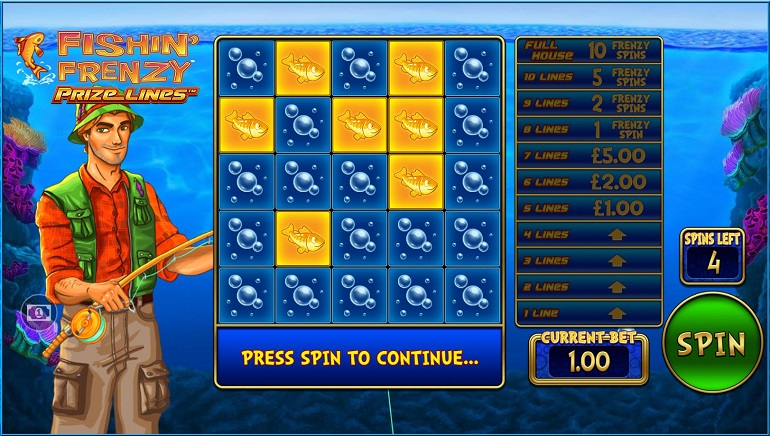 Blueprint Gaming to Launch Fishin’ Frenzy Prize Lines™ Slot
