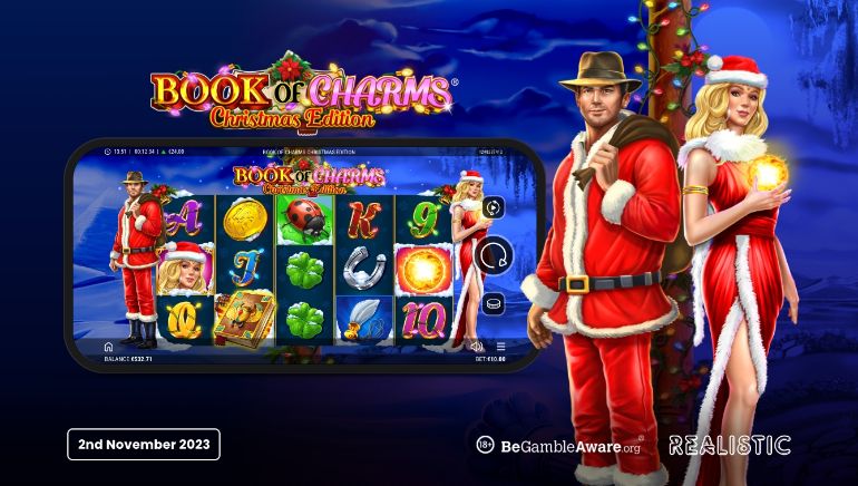 Realistic Games Releases Holiday Version of Iconic Slot with Book of Charms Christmas Edition