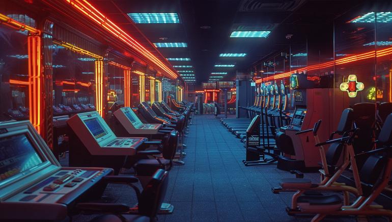 Casino Inside a Gym
