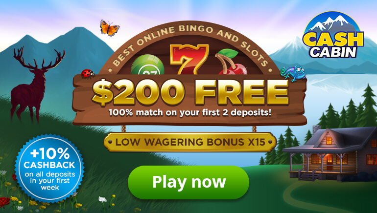 Cash Cabin Welcomes New Players With up to $200 Free in Bonus Cash