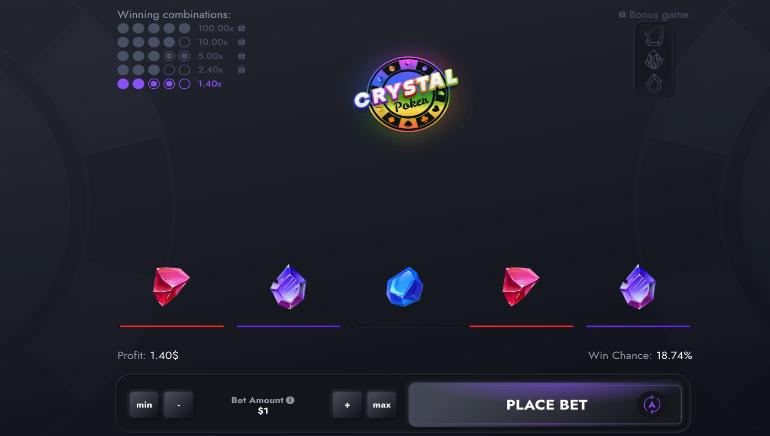 Crystal Poker Screenshot