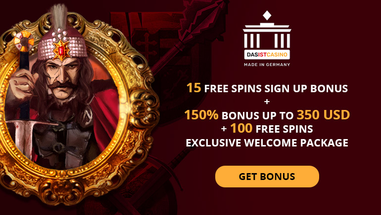 Claim up to $350 in Bonus Cash and 115 Free Spins at DasIst Casino