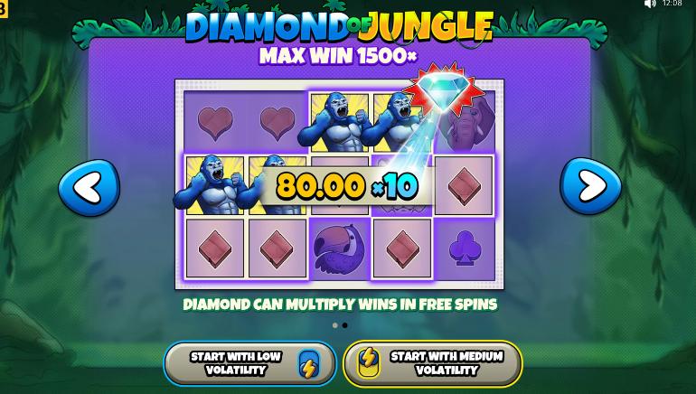 Diamond of Jungle Choose Volatility Level