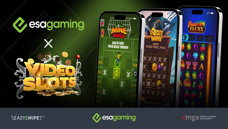 ESA Gaming Launches Full EasySwipe™ Portfolio on Videoslots, Offering a Quickfire Non-Traditional Gaming Experience