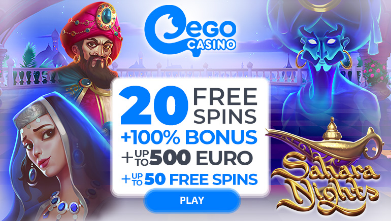 Ego Casino Offering 100% Welcome Bonus & Up to 50 Free Spins