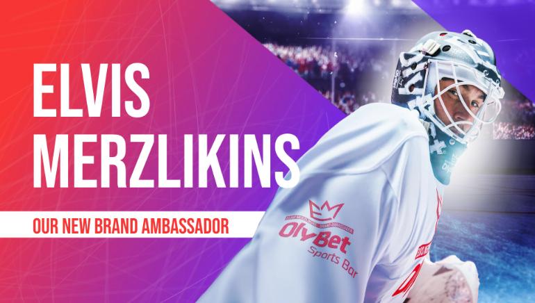Elvis Merzļikins is the new brand ambassador for OlyBet