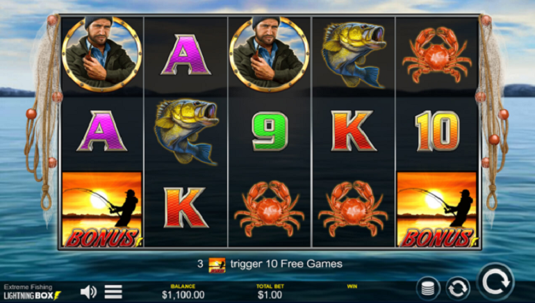 Players Aim To Hook Prizes From Extreme Fishing Slot By Lightning Box Games