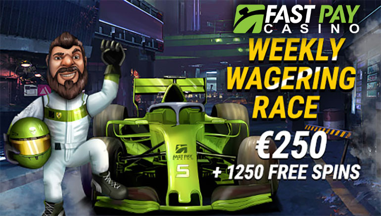 Play Slots & Win Extra Prizes With FastPay Casino Weekly Wagering Race