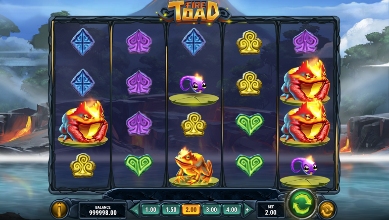 Play'n Go Releases The All-New Fire Toad Slot