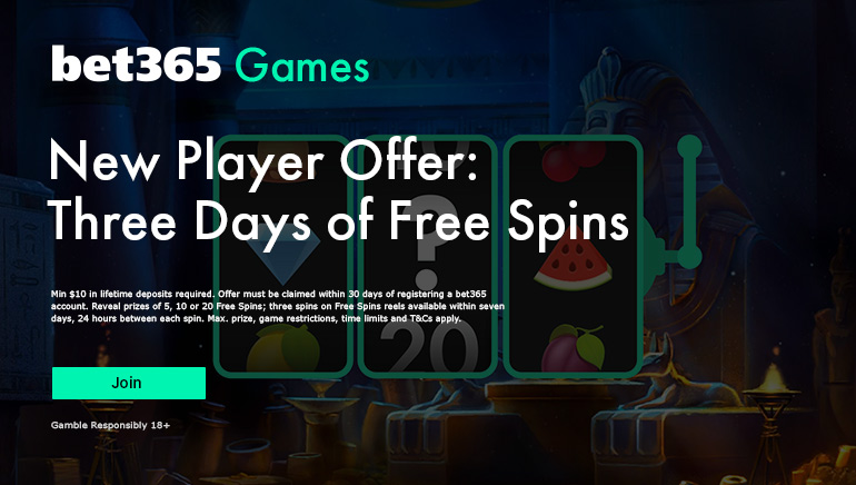 60 Free Spins With bet365 Free Spins Reel