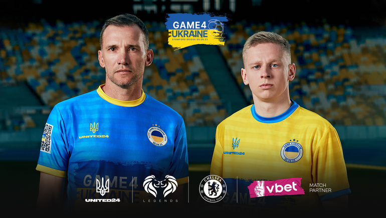 VBET Joins Forces with Game4Ukraine Charity Match Featuring Football Legends Shevchenko and Zinchenko