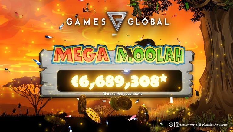 Games Global's Mega Moolah™ Jackpot Strikes Again with a €6.6 Million Win