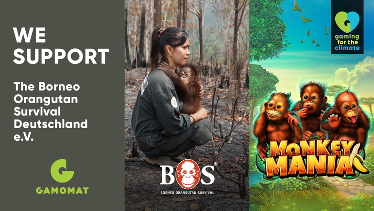 GAMOMAT's Monkey Mania Slot Climate Initiative to Save Borneo Orangutans