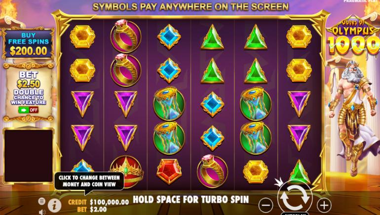 Gates of Olympus 1000 Screenshot
