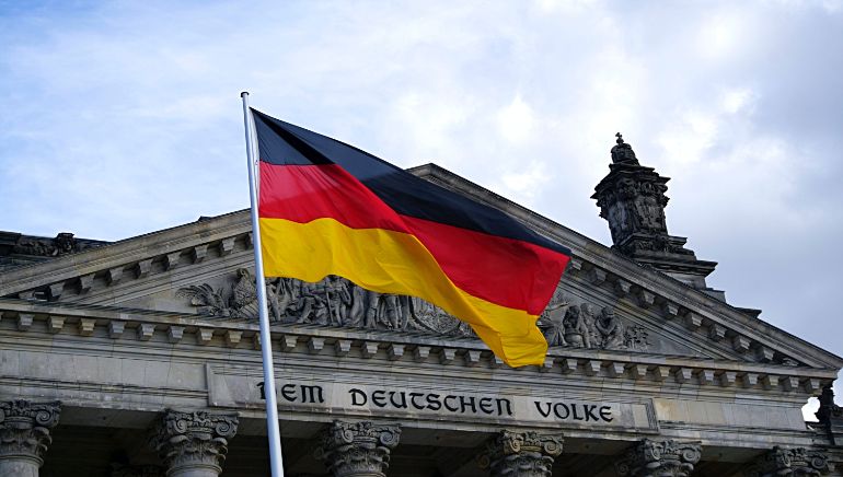 Germany Flag on Court House