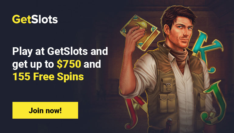 GetSlots Welcome Bonus + Free Spins Package Steals the Show!