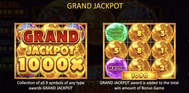 Gold Nuggets: Hold and Win Grand Jackpot Value