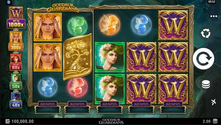 Goldaur Guardians Slot by Alchemy Gaming is Blinging