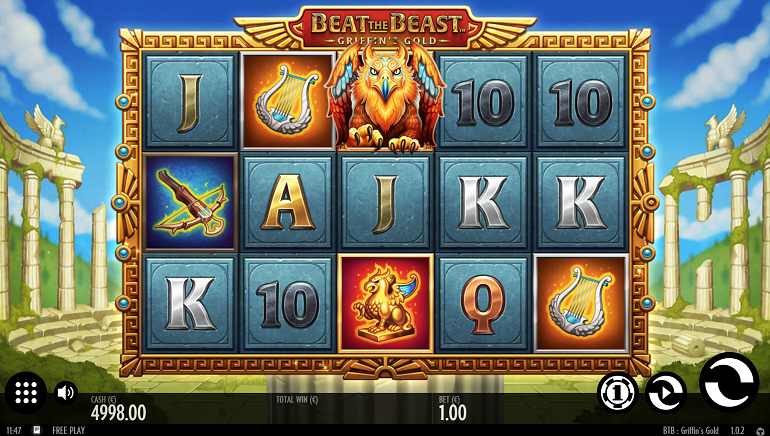 Go for the Gold with Thunderkick's New Slot, Beat the Beast: Griffin's Gold