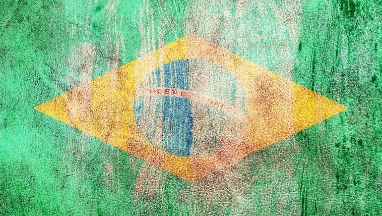 Brazil Flag damaged