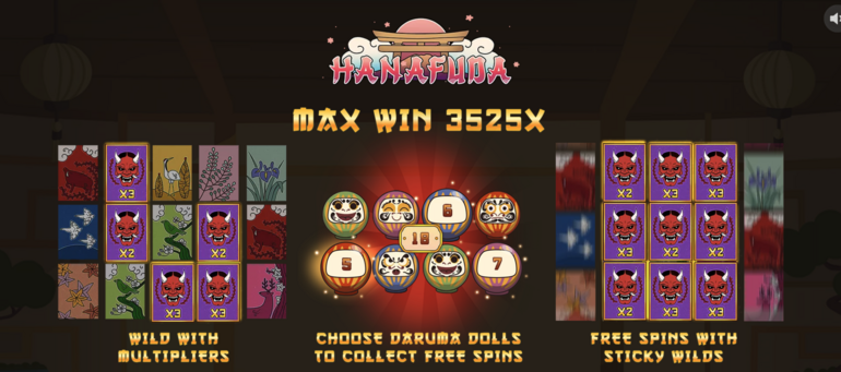 Hanafuda Slots features