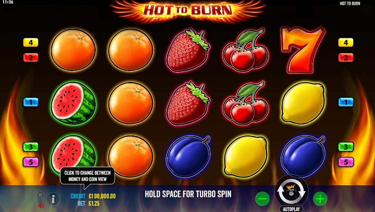 Classic Gameplay From Pragmatic Play's New Hot To Burn Online Slot