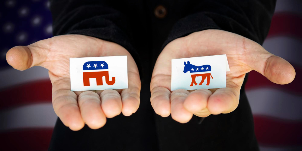 Bet on Republican or Democrat Presendential Candidates.