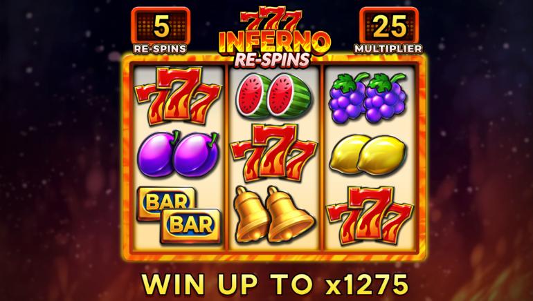 INFERNO 777 RE-SPINS up to x1275 ways to win