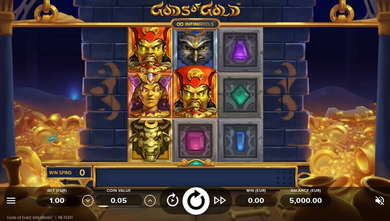 NetEnt Introduces New Concept With Gods of Gold: InfiniReels Slot