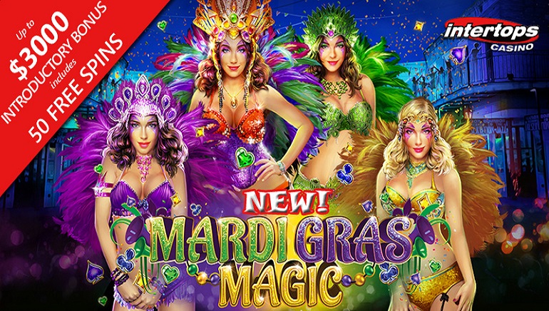 Intertops Casino Celebrates Launch of Mardi Gras Magic Slot from RTG