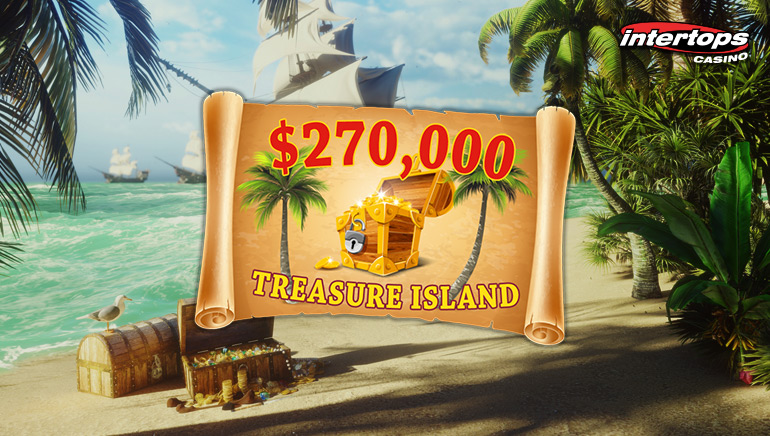 Intertops Casino Launches $270,000 Treasure Island Bonus Competition