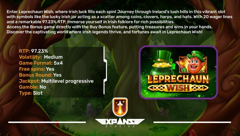 Leprechaun Wish Features